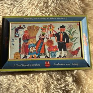 Vintage E. Otto Schmidt LebKuchen Tin West Germany